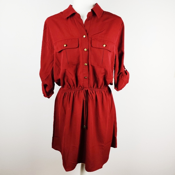 BeBop Dresses & Skirts - BEBOP BUTTON FRONT SHIRT DRESS